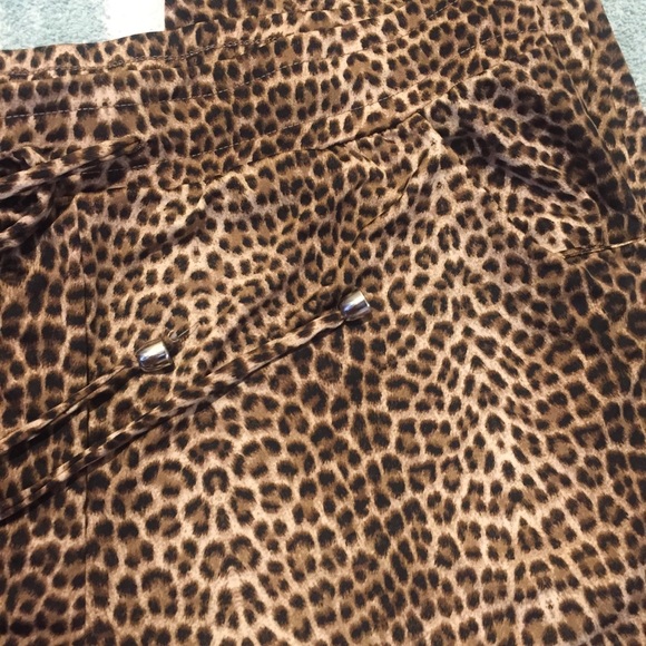 Beach Break Leopard Print Wide Leg Swim Pants NWT - Picture 7 of 8